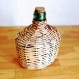 Demijohn wicker bottle