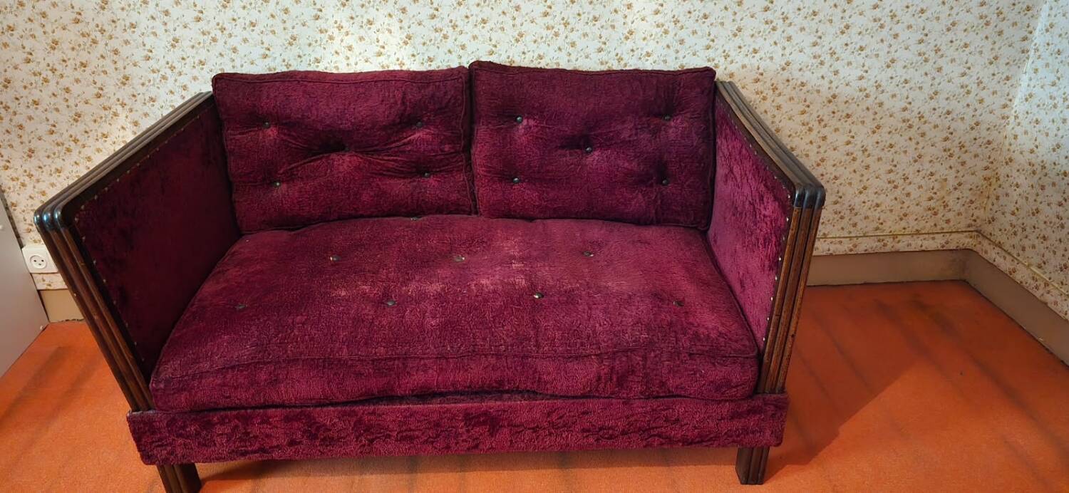 Vintage convertible sofa bed