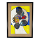 Sonja sekula (1918-1963) peinture huile sur papier  composition abstraite