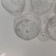 8 large Saint Louis crystal glasses, Moselle model. 1930s.