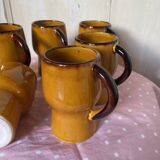Vintage orange mugs 70s