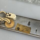 60s 70s wall lamp mirror light Germany Ice Glass Space Age Design