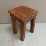 Industrial wooden side table