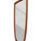 Teak wall mirror, organic shape, Denmark 1960s