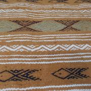 Kilim carpet mustard color handmade in pure wool 70 * 200cm