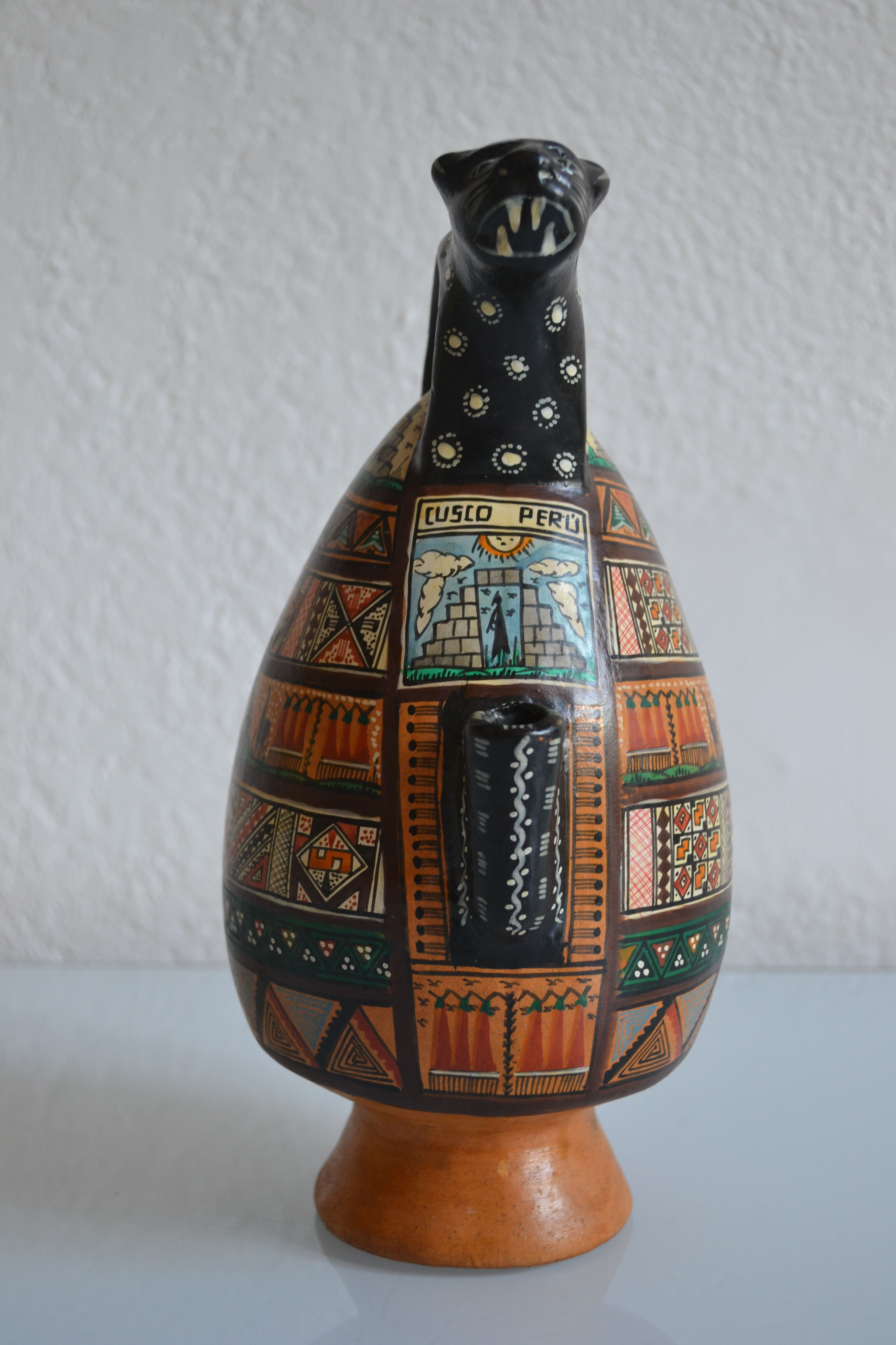 ceramic pitcher from Cusco, Peru