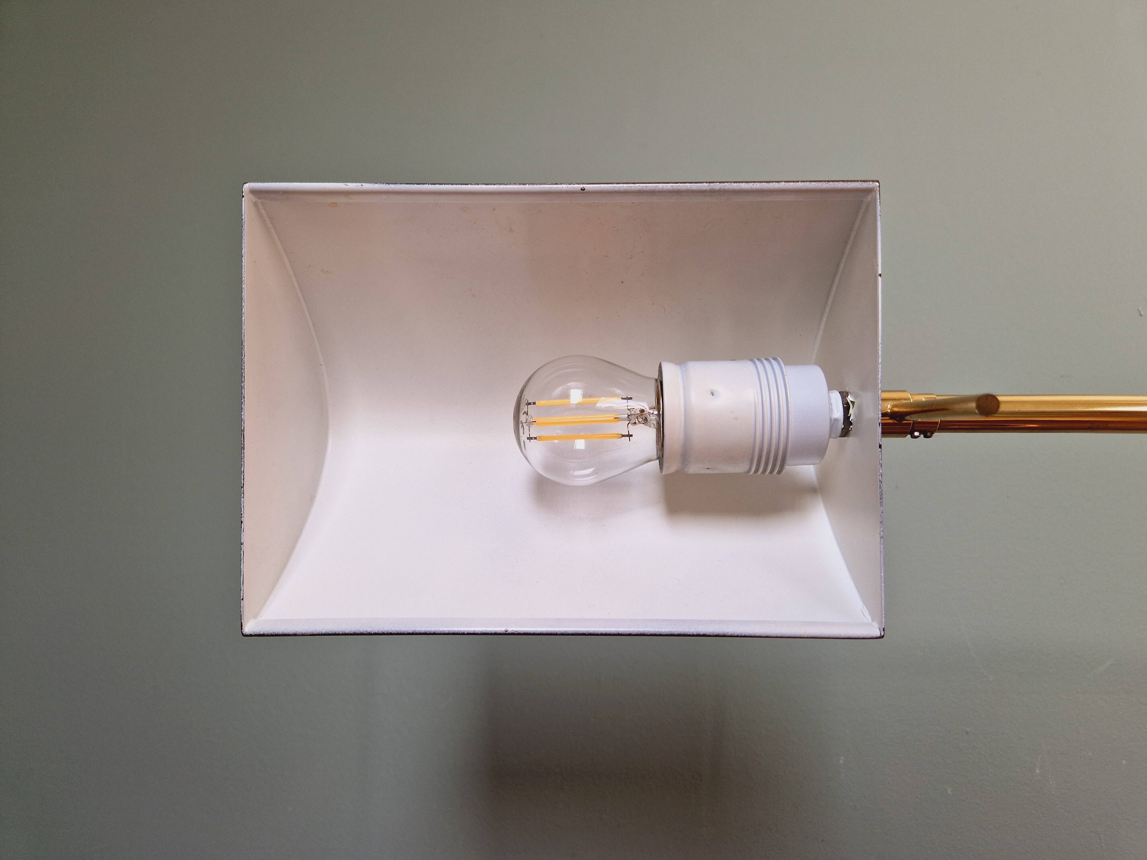 Grande lampe de bureau en laiton, Cosack Leuchten, années 70