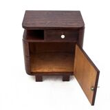 Pair of art deco bedside tables, Poland, 1950s, renovated