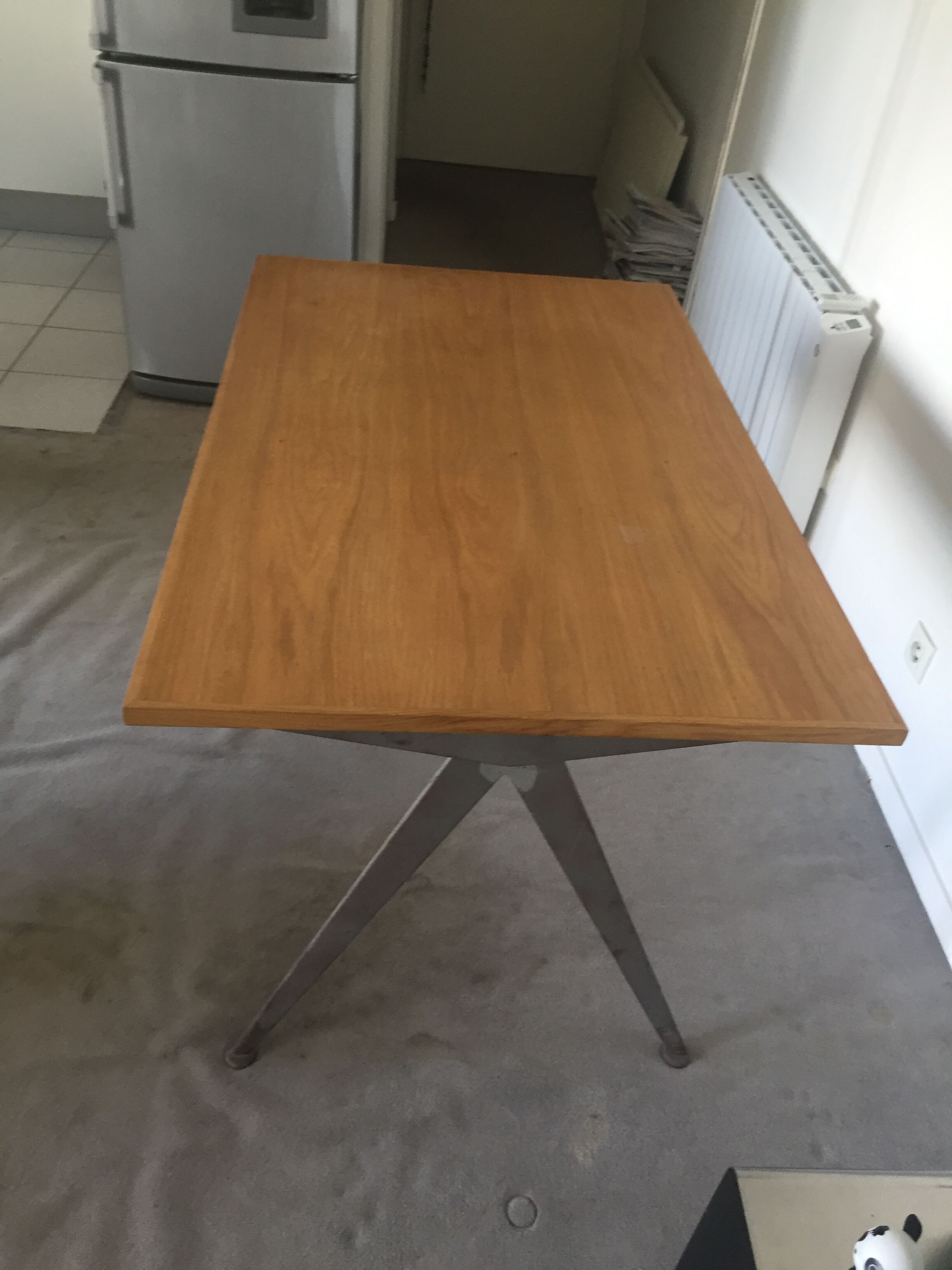 Jean Prouvé "compas" table from the 50's