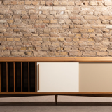 TV stand / Teak enfilade with vinyl storage