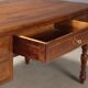 Antique writing desk in walnut, Italy, 20th century