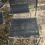 Vintage scoubidou or spaghetti chairs 60s