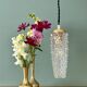 Vintage glass tulip suspension with diamond tip (SE10)
