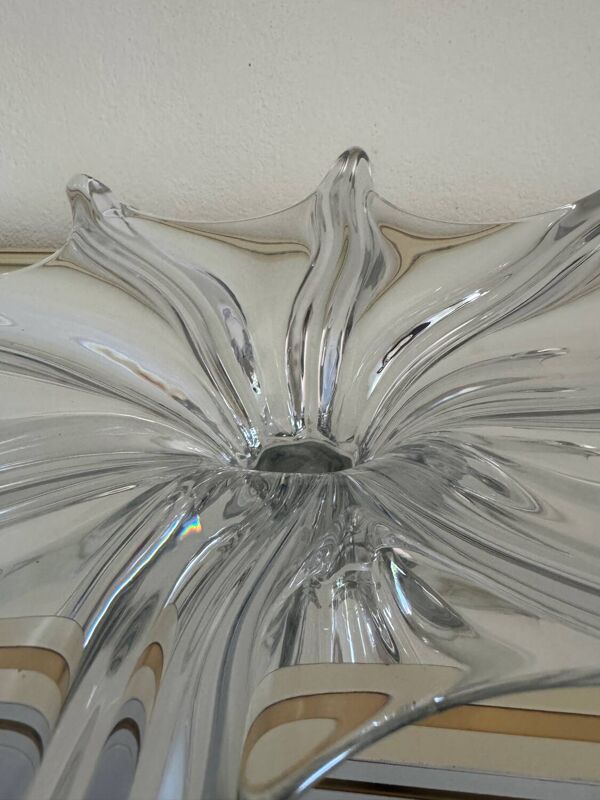 Coupe étoile en cristal de Vannes, années 60