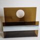 Vintage smoked plexiglass magazine holder 70s