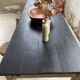 Table de ferme pin noire 250 cm