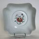 Set of 3 porcelain dishes from Paris, Poppy decoration model.