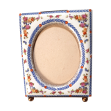 19th century floral porcelain frame