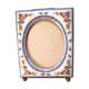 Cadre porcelaine fleurie XIXème