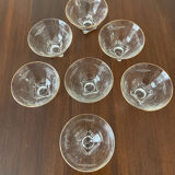 Set de 7 ramequins en verre 1950