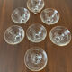 Set de 7 ramequins en verre 1950