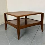 Table basse scandinave danoise en teck et formica, années 1950