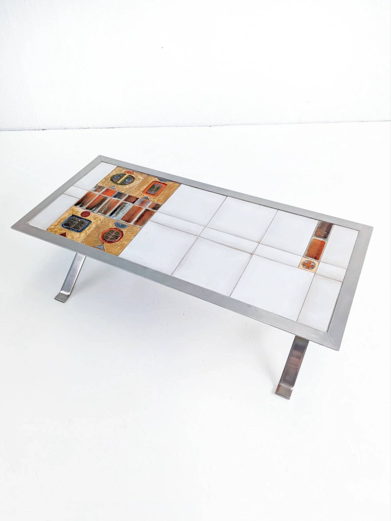 Ceramic tile coffee table by Jean Gregorieff for Roche Bobois 1970s