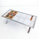 Table basse en carreaux de céramique de Jean Gregorieff pour Roche Bobois, années 1970