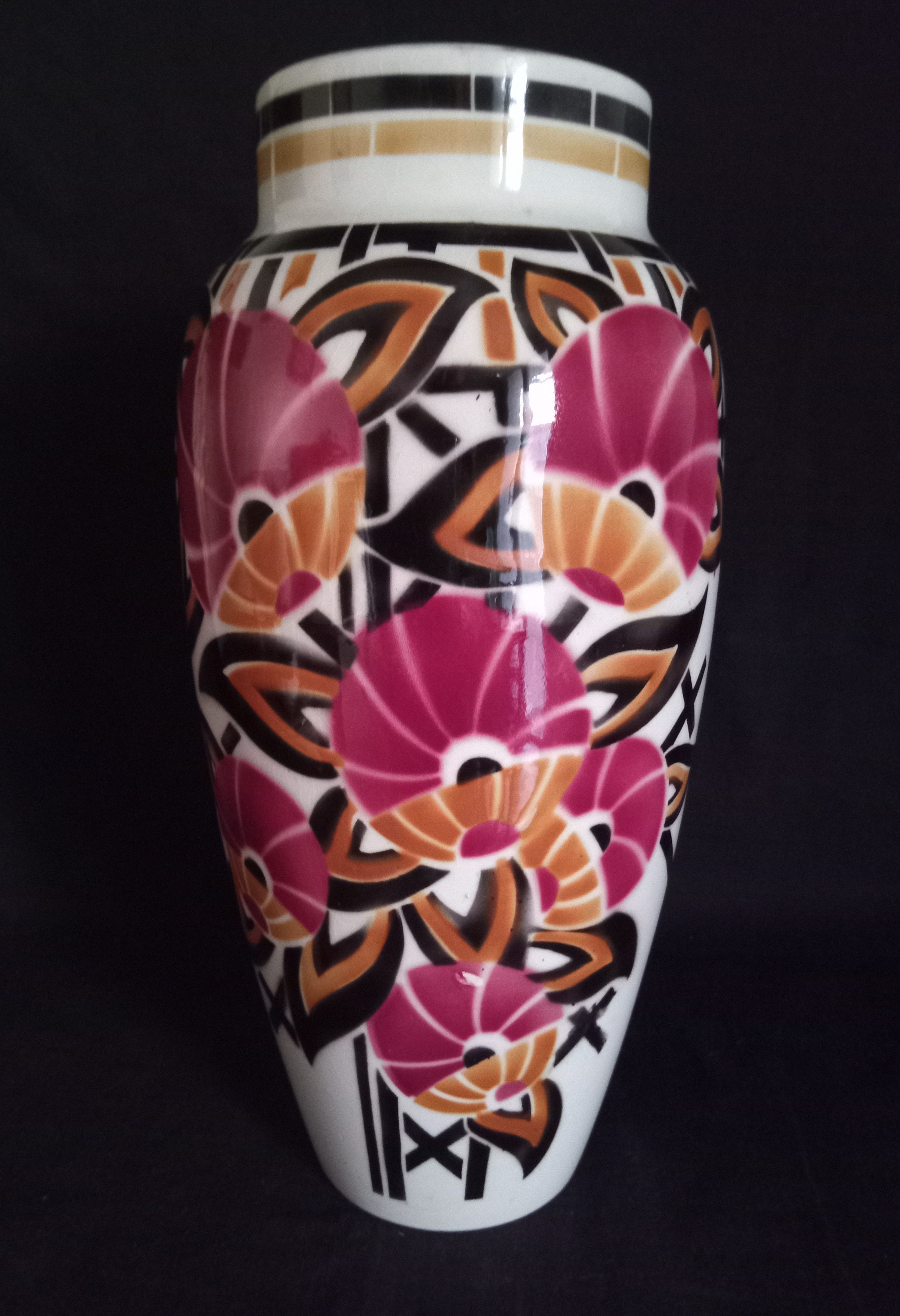 Keller & Guérin Luneville - Art Deco vase model "Pergola"