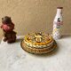 Vintage 1960s HB Quimper ceramic butter cheese box