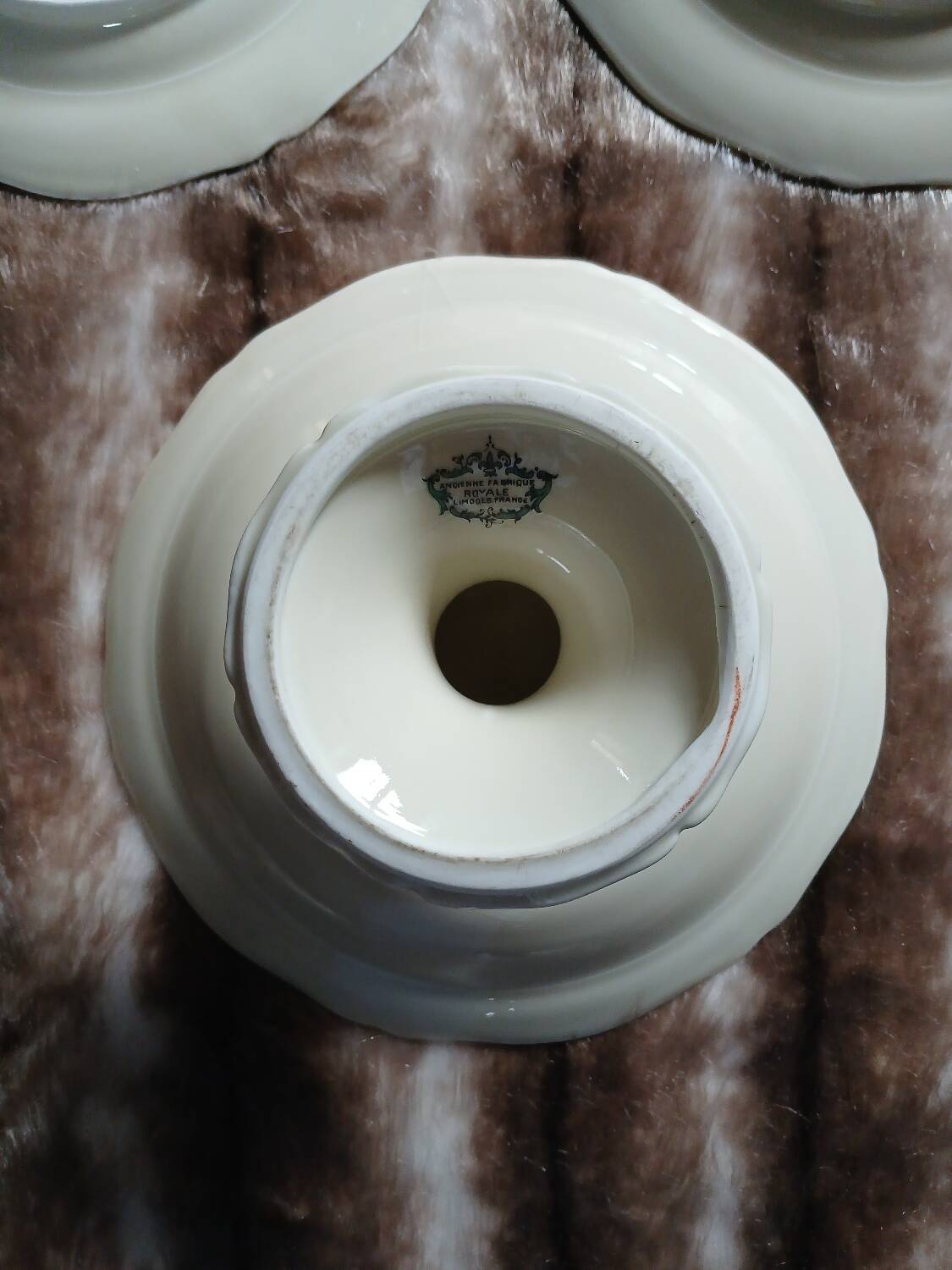 Service of 8 plates + 1 compote dish Limoges France