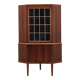 Corner display cabinet, rosewood veneer, Denmark 1970s