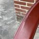 Set of 4 design cantilever chairs cognac leather and chrome design