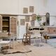 Wood & marble console