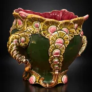Art Nouveau cache-pot, Onnaing, model 738