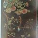 Table basse Chine 1960 grave fond noir