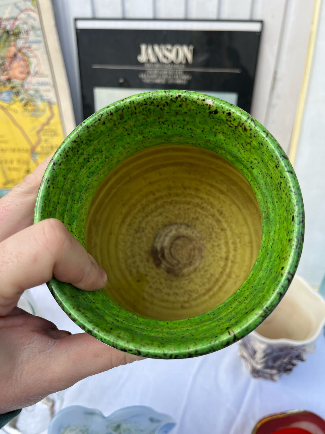 Vase The potters of Accolay in ceramic 1960