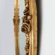 Large Antique Oval Gilt Mirror in Wood and Plaster, Belgium, 1900s
