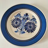 HB Quimper plate with floral decoration from the 60s-70s.