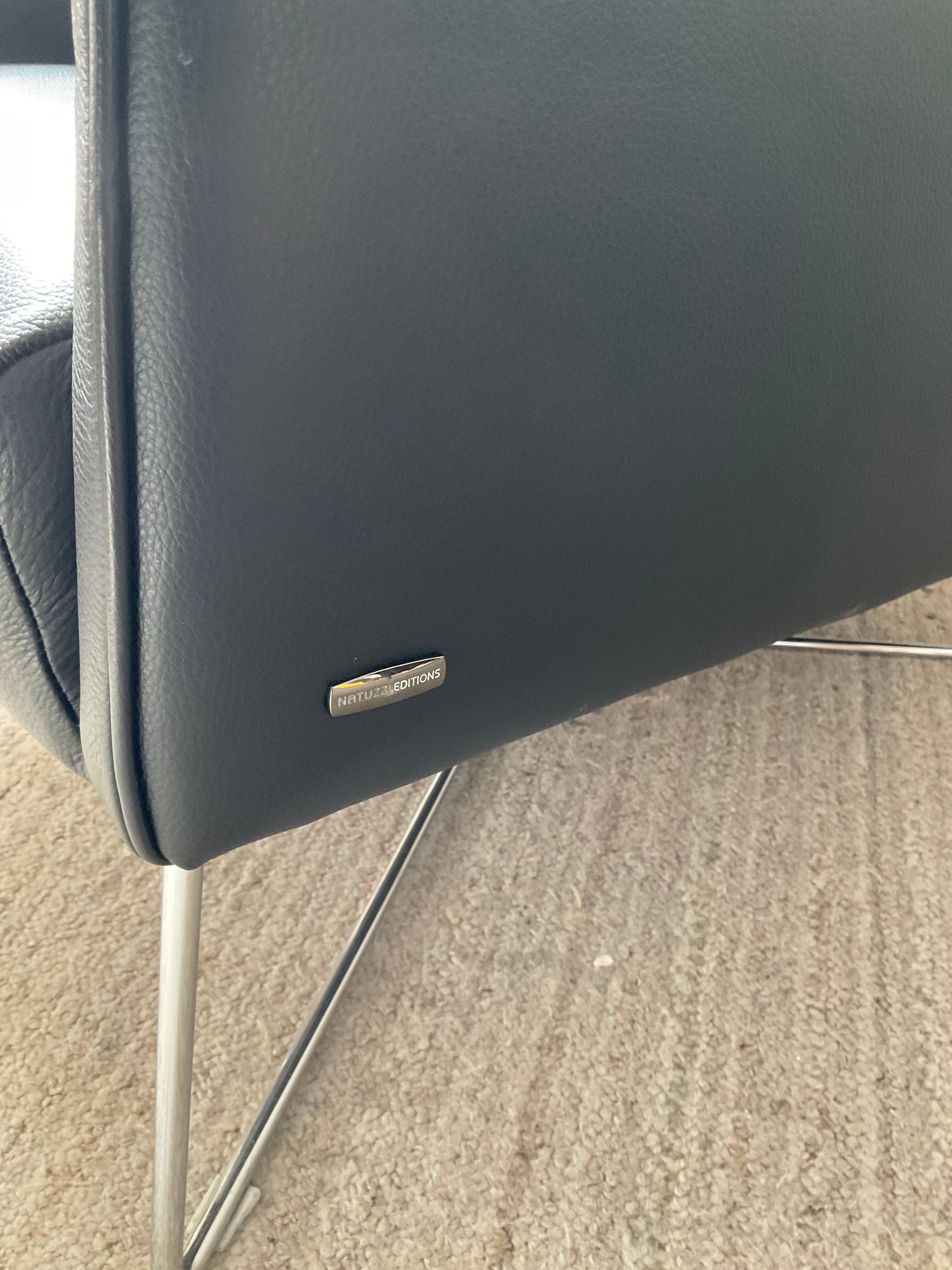 Leather armchair Natuzzi editions Italy
