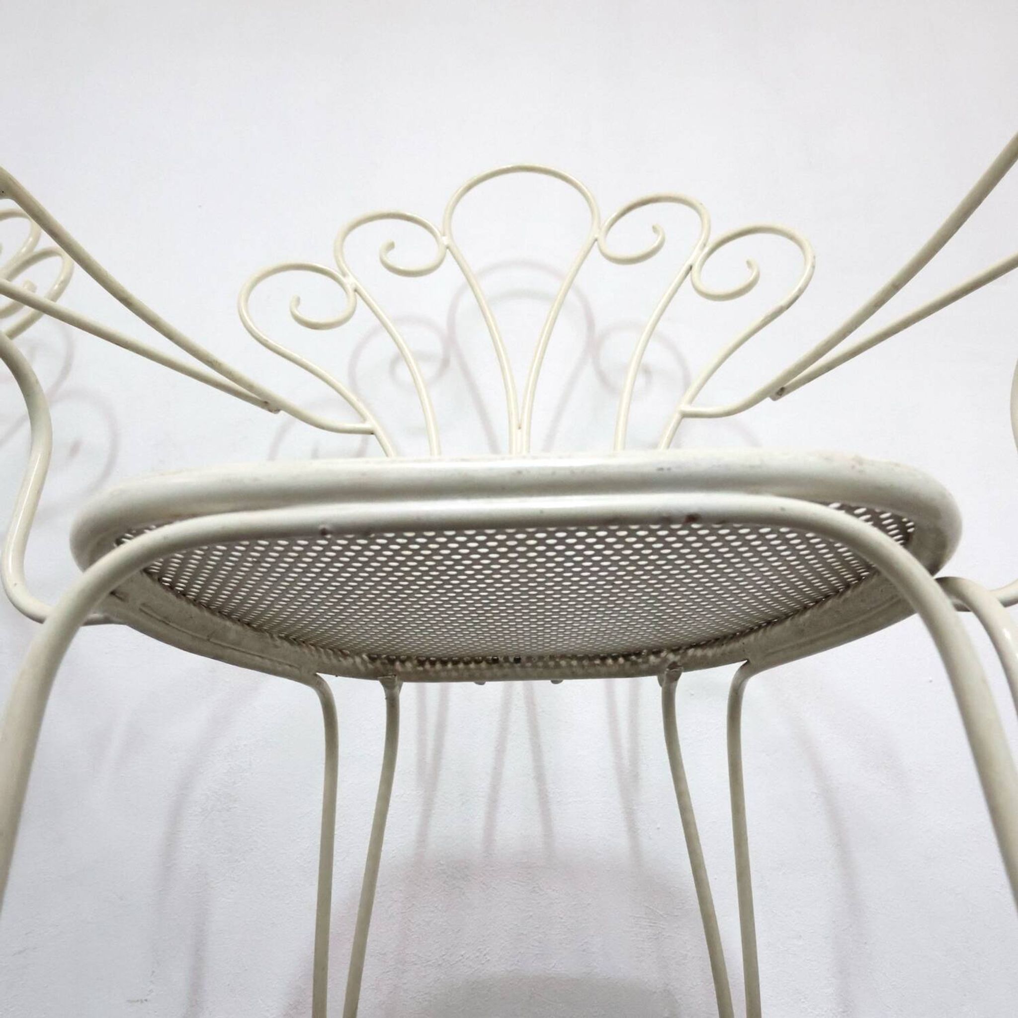 Lio Carminati Sedie Da Giardino 4 Pz Design Anni 50 Modernariato