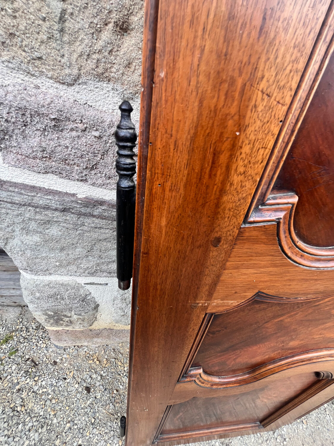 Old wardrobe door