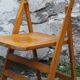 Chaise pliante en bois