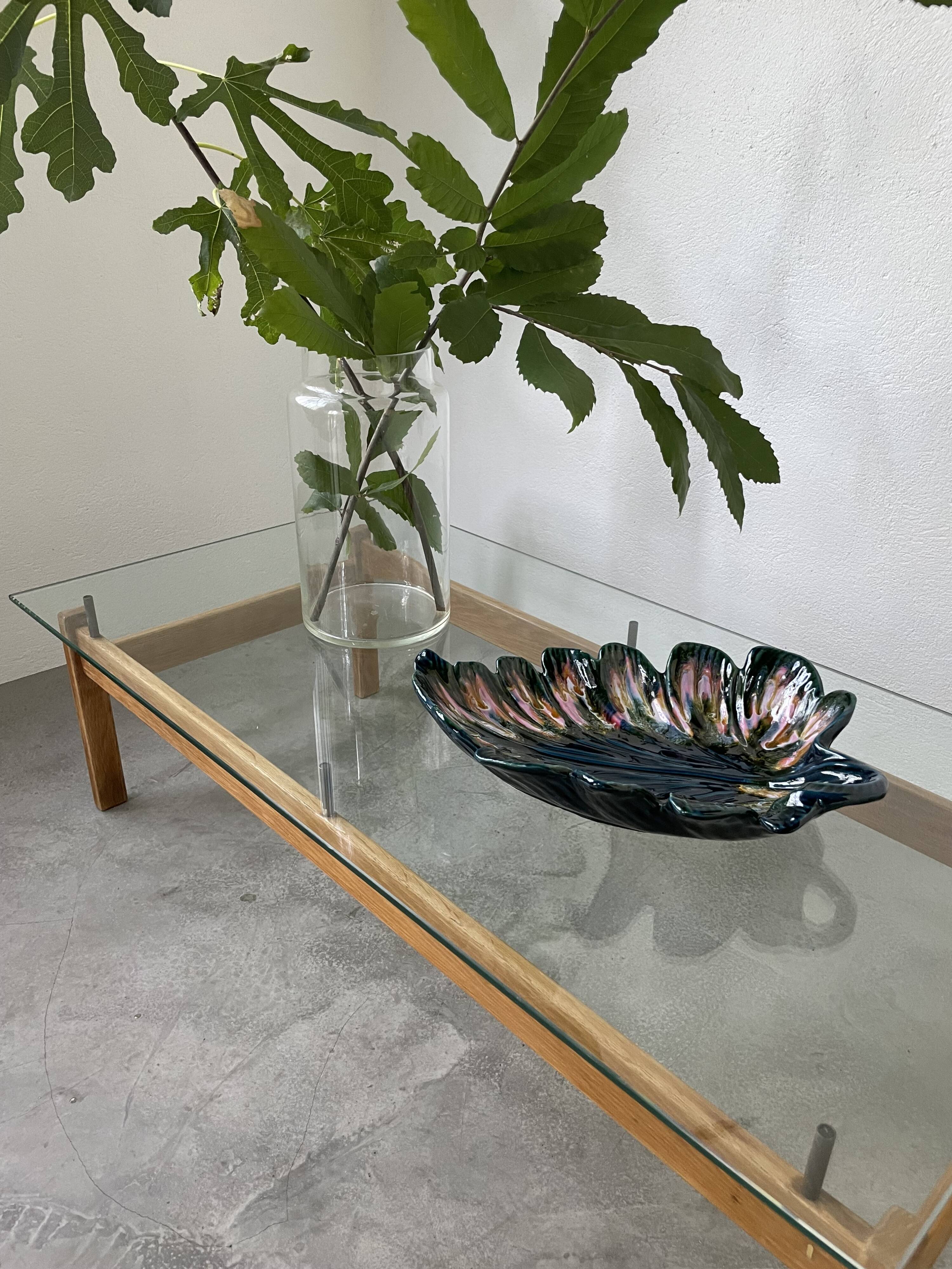 Large Vallauris leaf dish