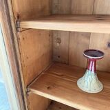 Enfilade de métier en chêne avec portes vitrées