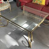 Glass coffee table