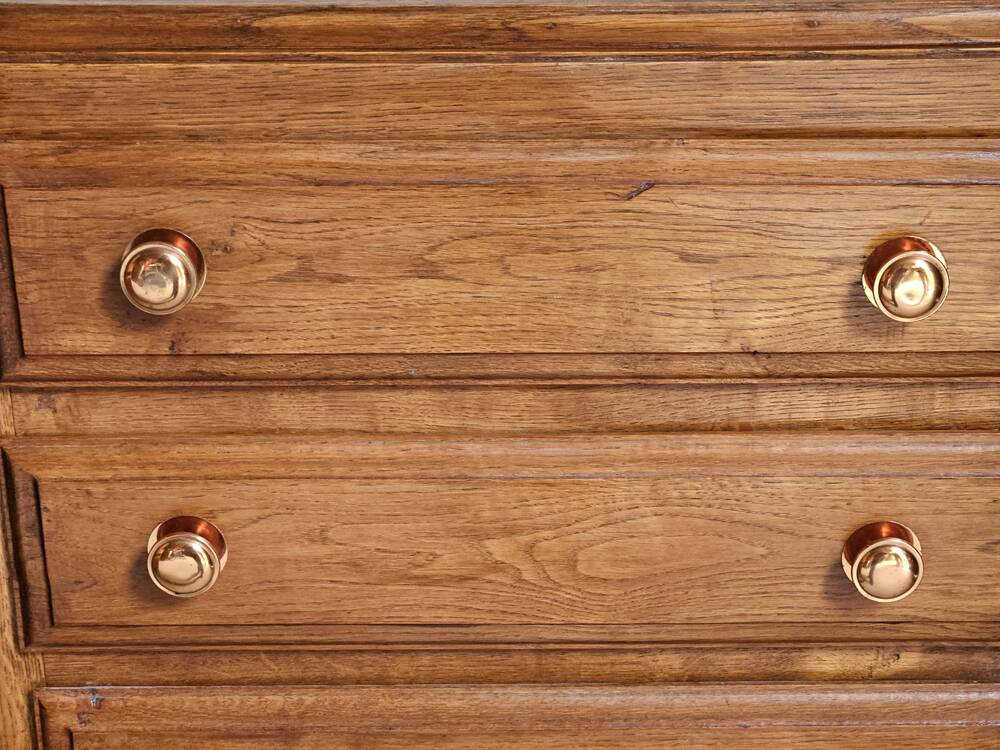 Weekly chest of drawers, art deco, mustache foot, vintage, 30s/40s