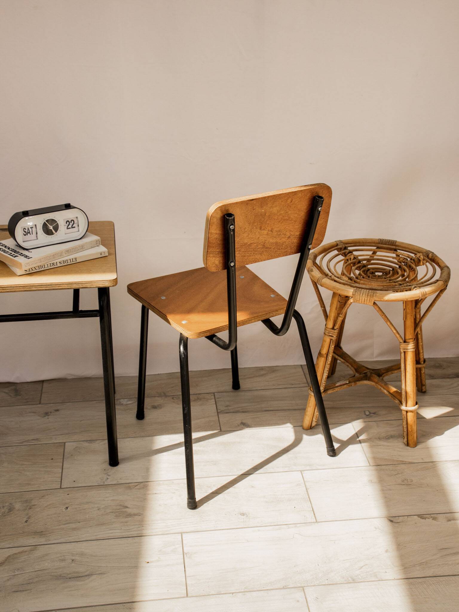 School chair, child