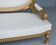 Louis XVI-style gilded wooden bass bench