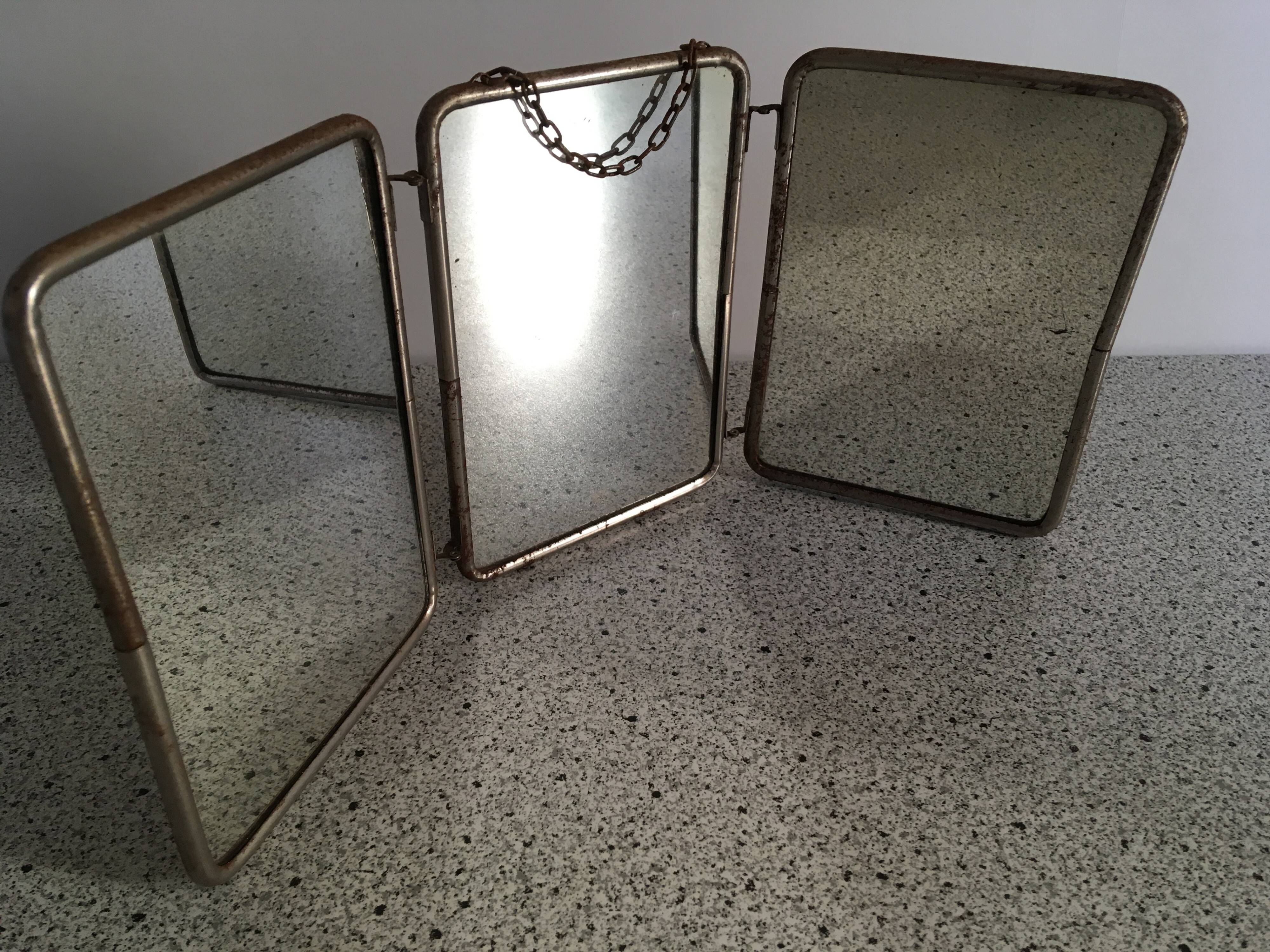1930s Barber's Triptych Mirror